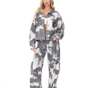 Tie-dye Denim Pants