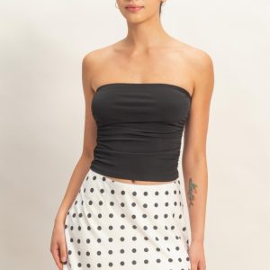 Ruched Bandeau Top
