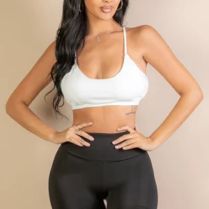 Racerback Cutout Sports Bra