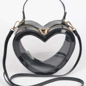 Heart Shape Transparent Crossbody Bag