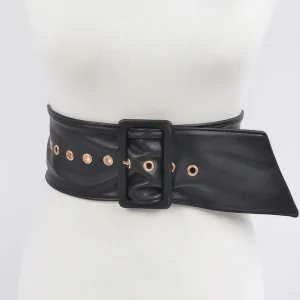 Monotone Leather Buckle Belt